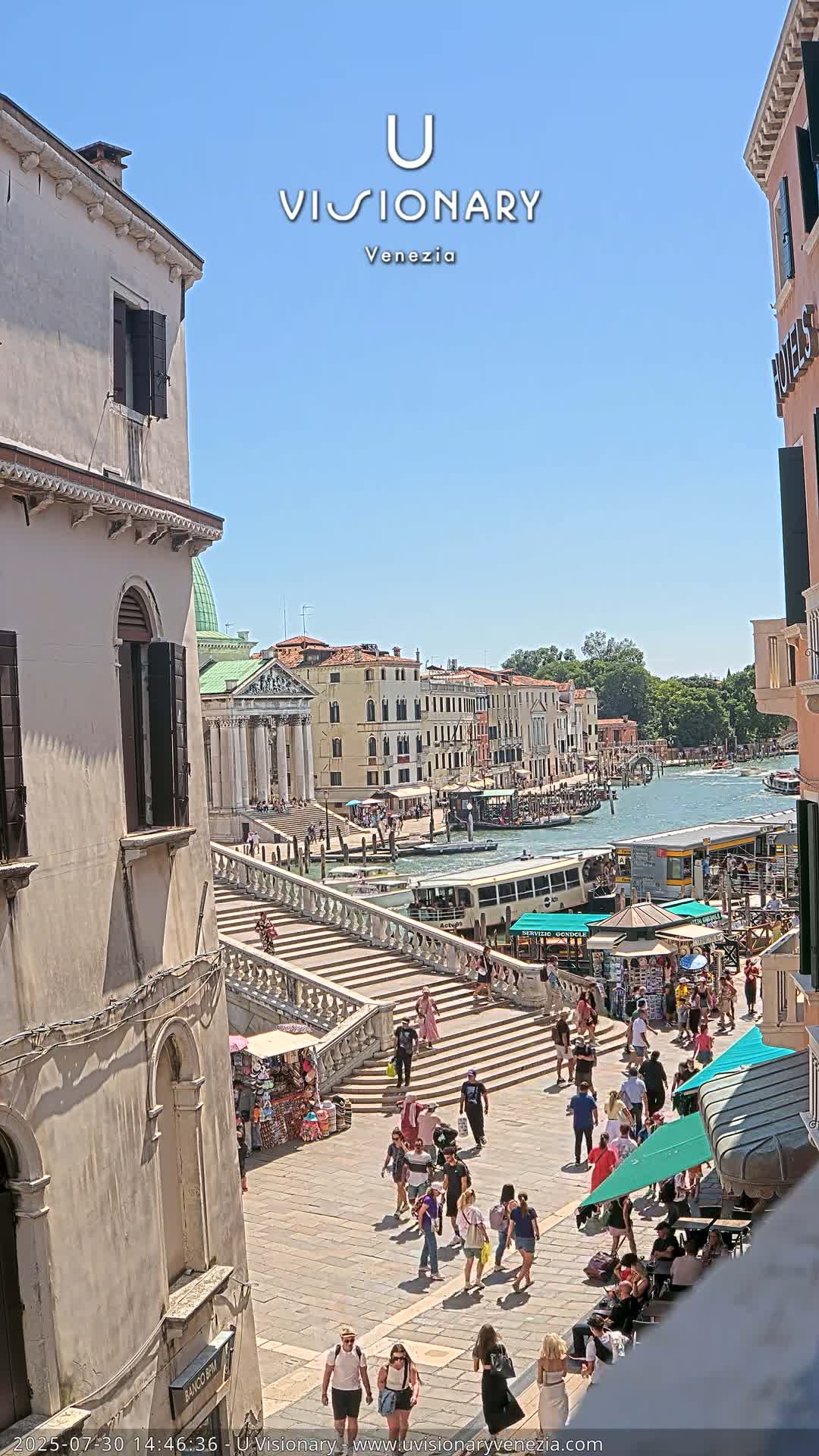 Venice, Ponte degli Scalzi Bridge & Chiesa di San Simeon Piccolo Church Live Cam - Venice, Veneto, Italy