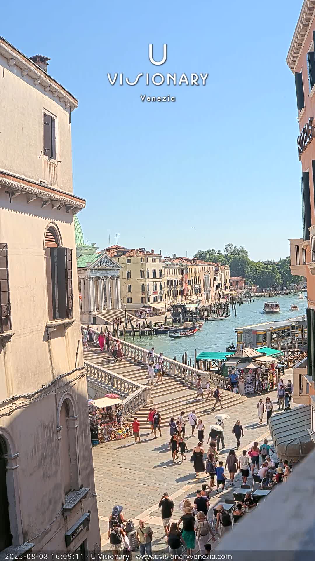 Venice, Ponte degli Scalzi Bridge & Chiesa di San Simeon Piccolo Church Live Cam - Venice, Veneto, Italy