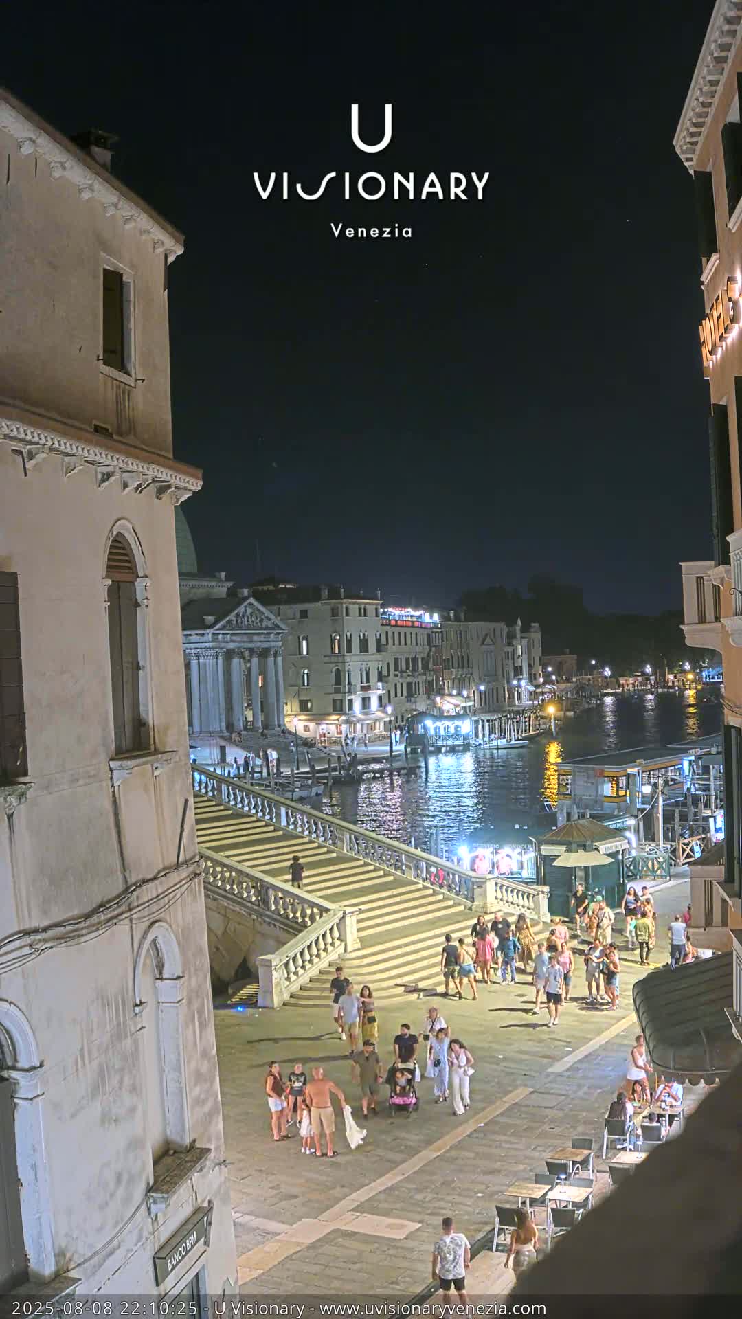 Venice, Ponte degli Scalzi Bridge & Chiesa di San Simeon Piccolo Church Live Cam - Venice, Veneto, Italy