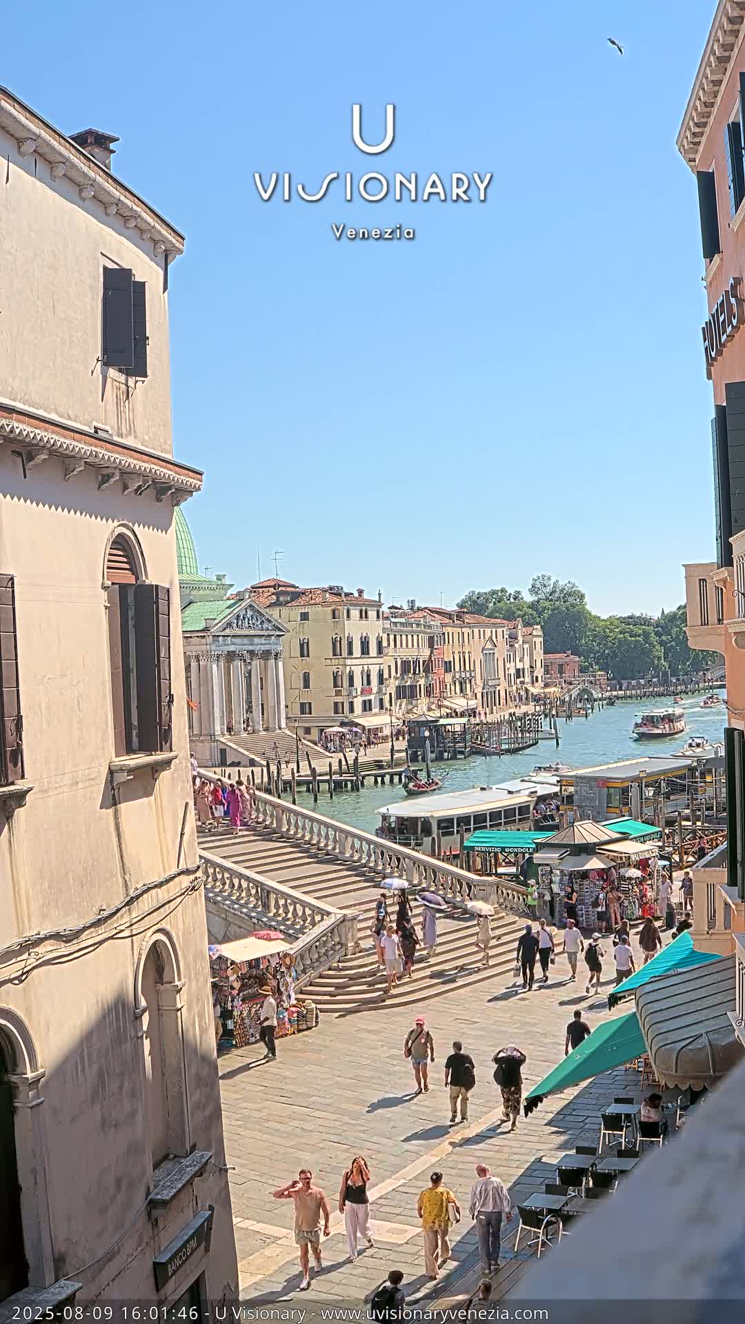Venice, Ponte degli Scalzi Bridge & Chiesa di San Simeon Piccolo Church Live Cam - Venice, Veneto, Italy
