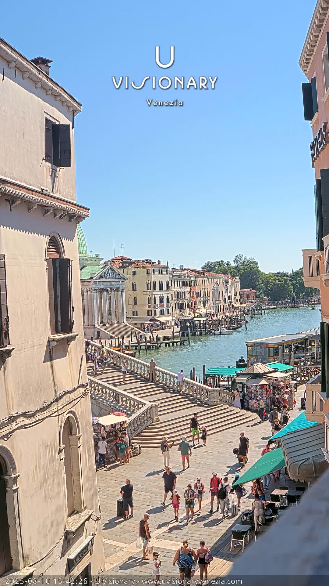 Venice, Ponte degli Scalzi Bridge & Chiesa di San Simeon Piccolo Church Live Cam - Venice, Veneto, Italy