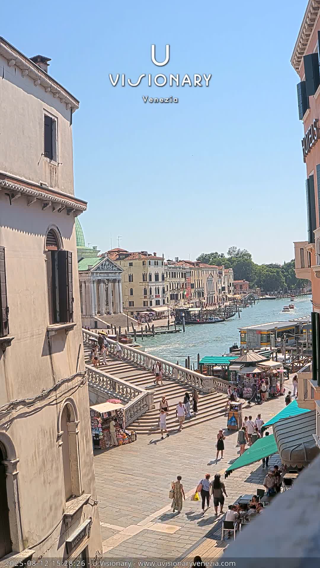 Venice, Ponte degli Scalzi Bridge & Chiesa di San Simeon Piccolo Church Live Cam - Venice, Veneto, Italy