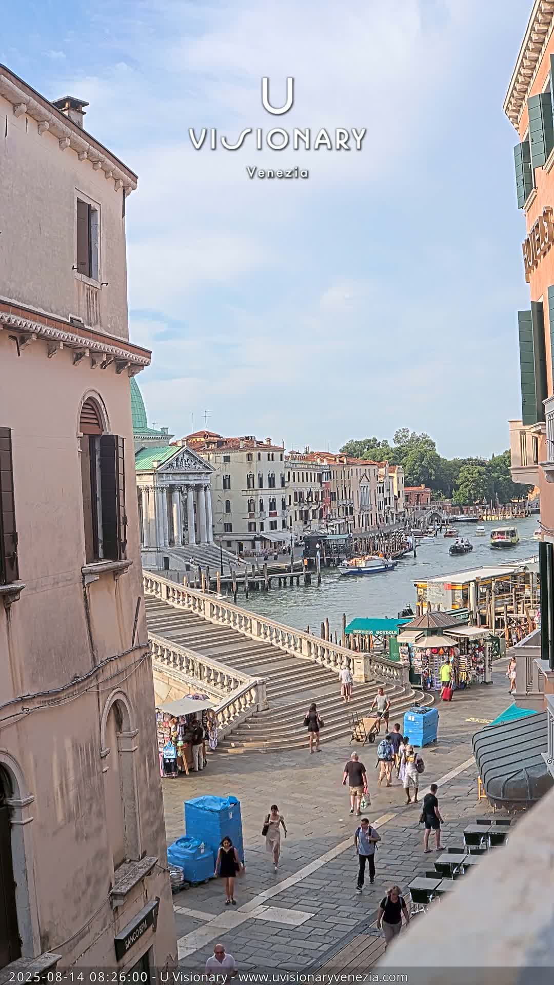 Venice, Ponte degli Scalzi Bridge & Chiesa di San Simeon Piccolo Church Live Cam - Venice, Veneto, Italy