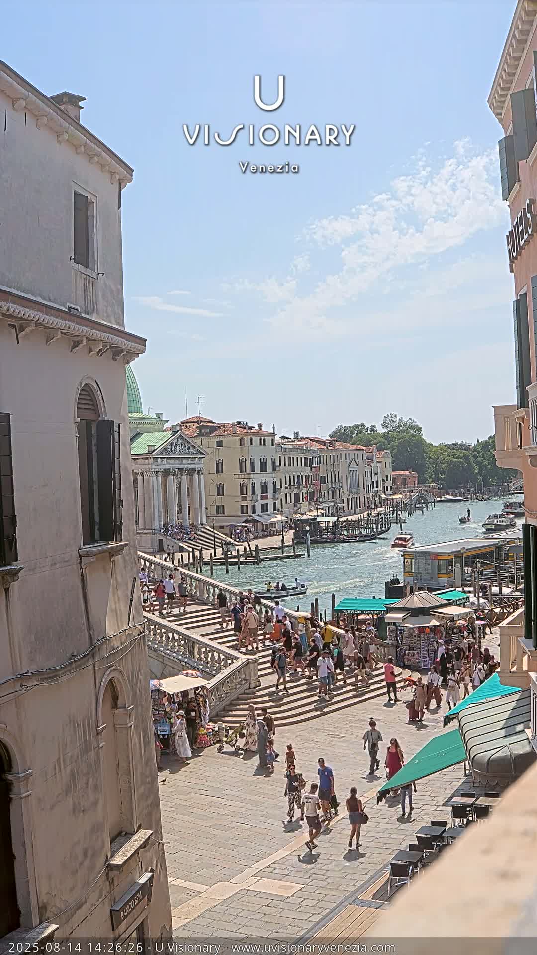 Venice, Ponte degli Scalzi Bridge & Chiesa di San Simeon Piccolo Church Live Cam - Venice, Veneto, Italy