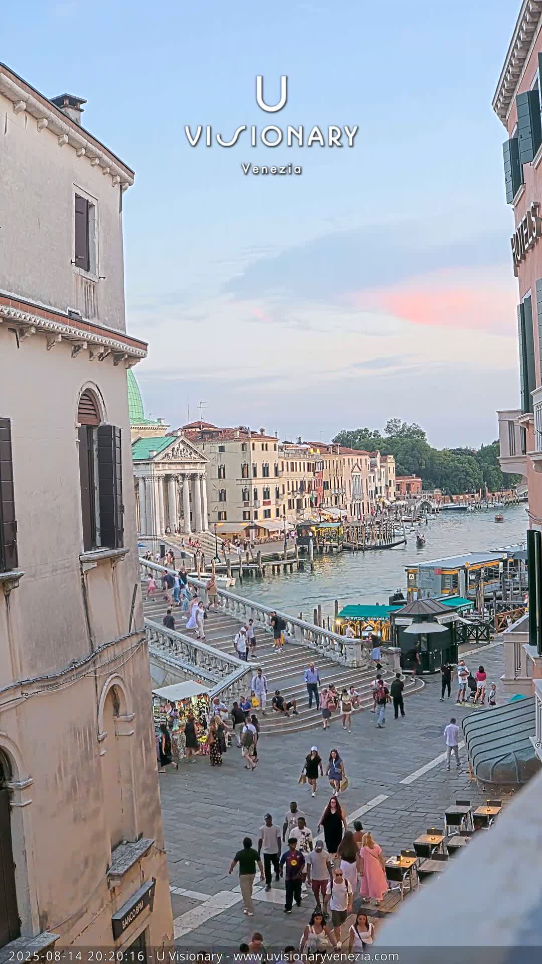 Venice, Ponte degli Scalzi Bridge & Chiesa di San Simeon Piccolo Church Live Cam - Venice, Veneto, Italy