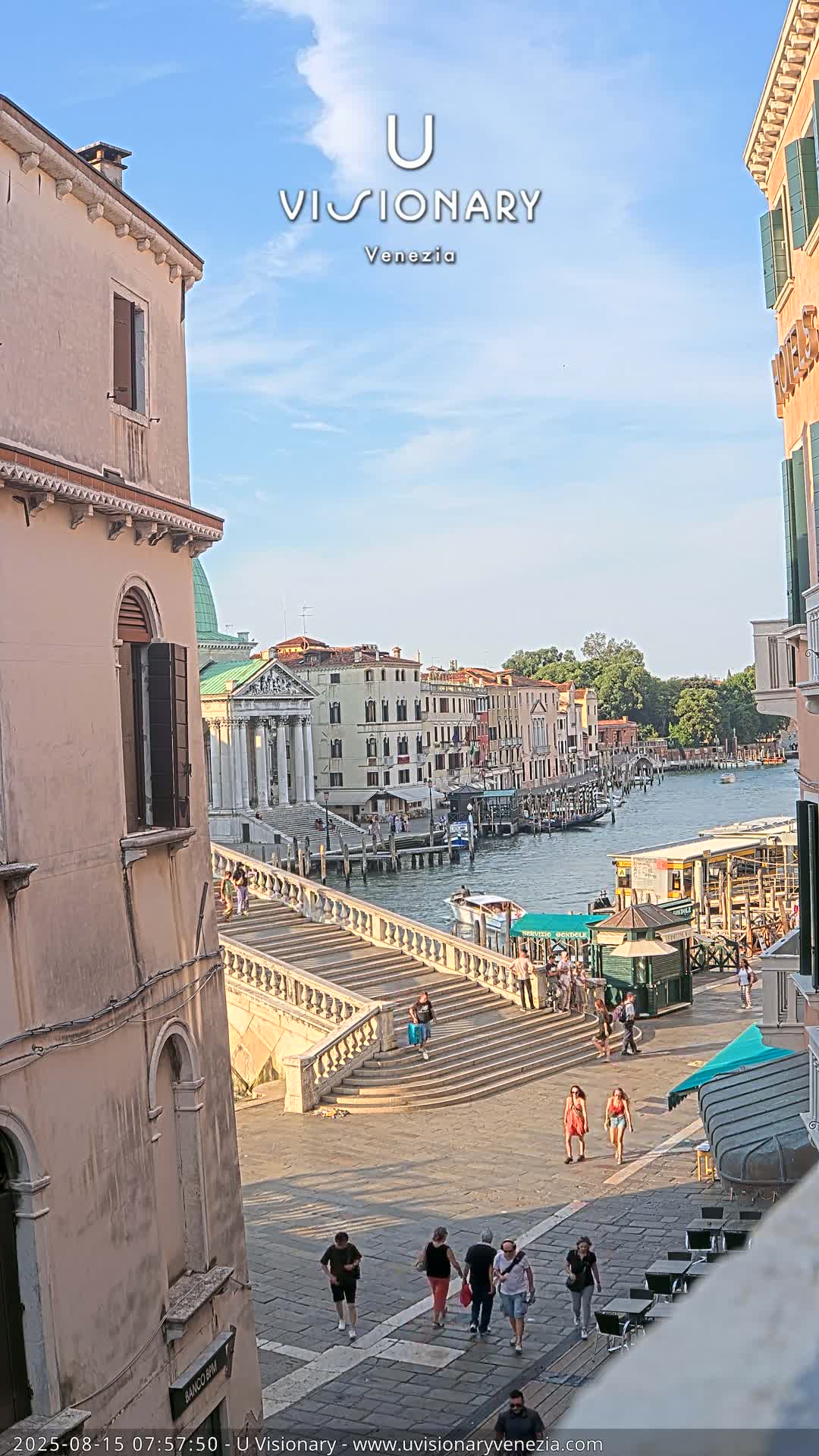 Venice, Ponte degli Scalzi Bridge & Chiesa di San Simeon Piccolo Church Live Cam - Venice, Veneto, Italy