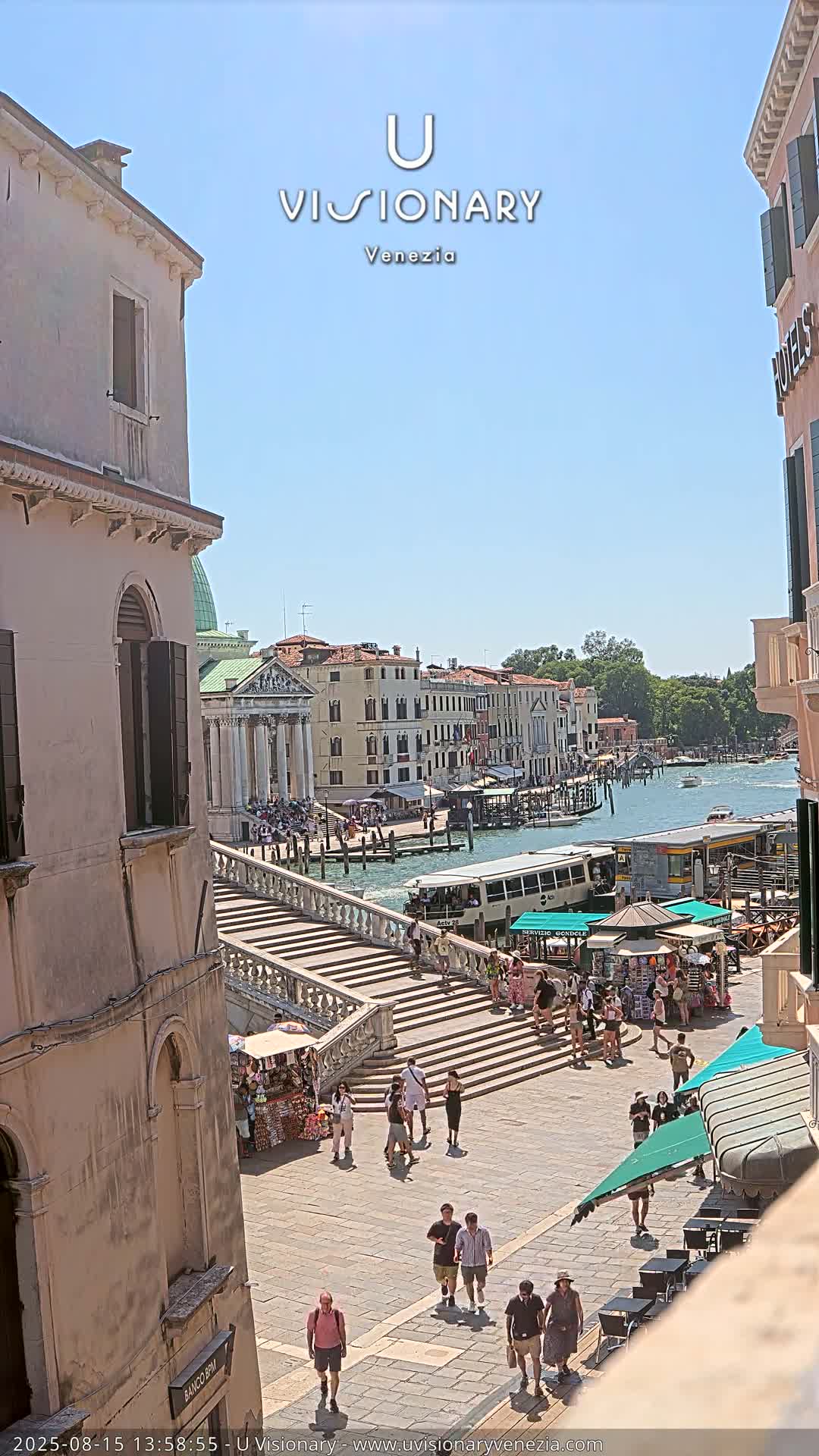 Venice, Ponte degli Scalzi Bridge & Chiesa di San Simeon Piccolo Church Live Cam - Venice, Veneto, Italy