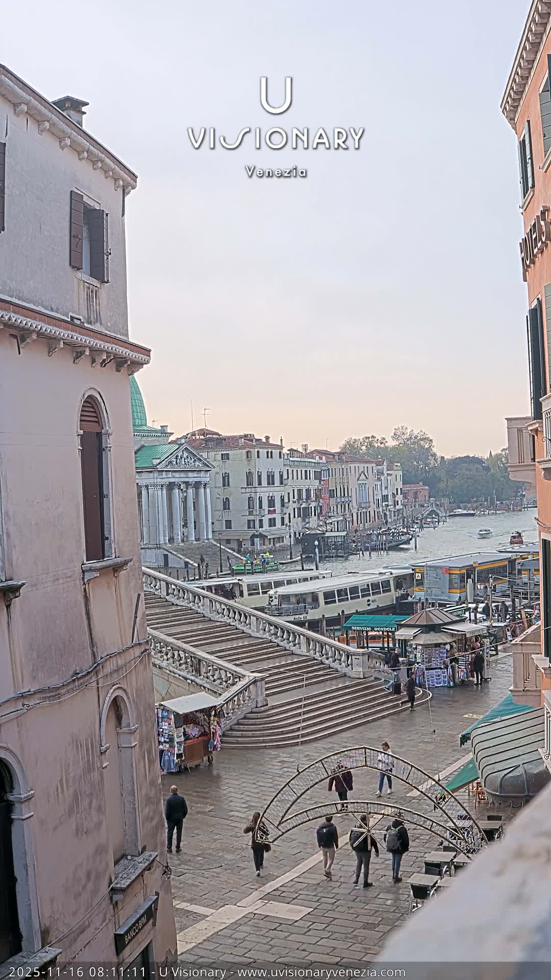 Venice, Ponte degli Scalzi Bridge & Chiesa di San Simeon Piccolo Church Live Cam - Venice, Veneto, Italy