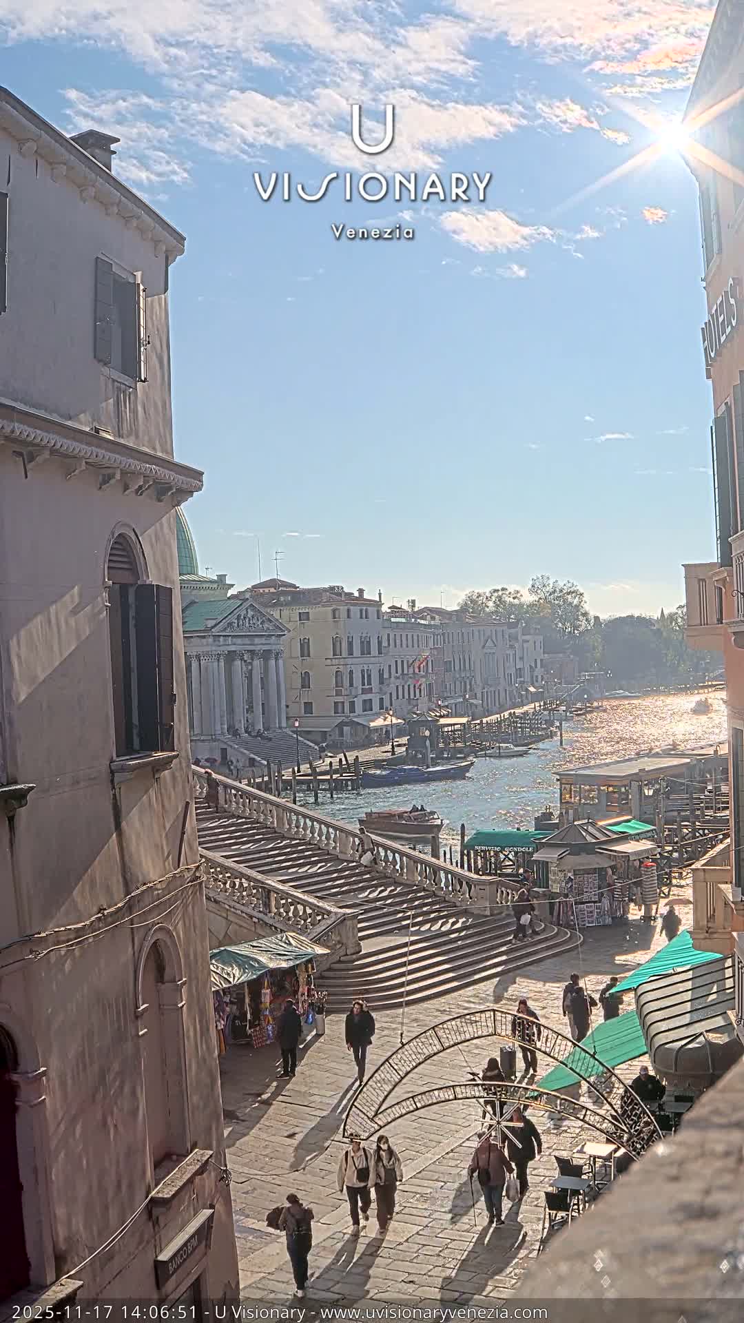 Venice, Ponte degli Scalzi Bridge & Chiesa di San Simeon Piccolo Church Live Cam - Venice, Veneto, Italy