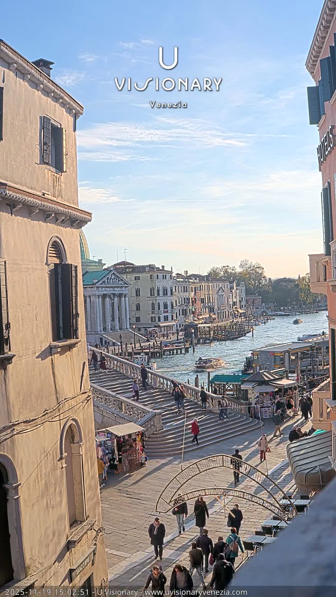 Venice, Ponte degli Scalzi Bridge & Chiesa di San Simeon Piccolo Church Live Cam - Venice, Veneto, Italy
