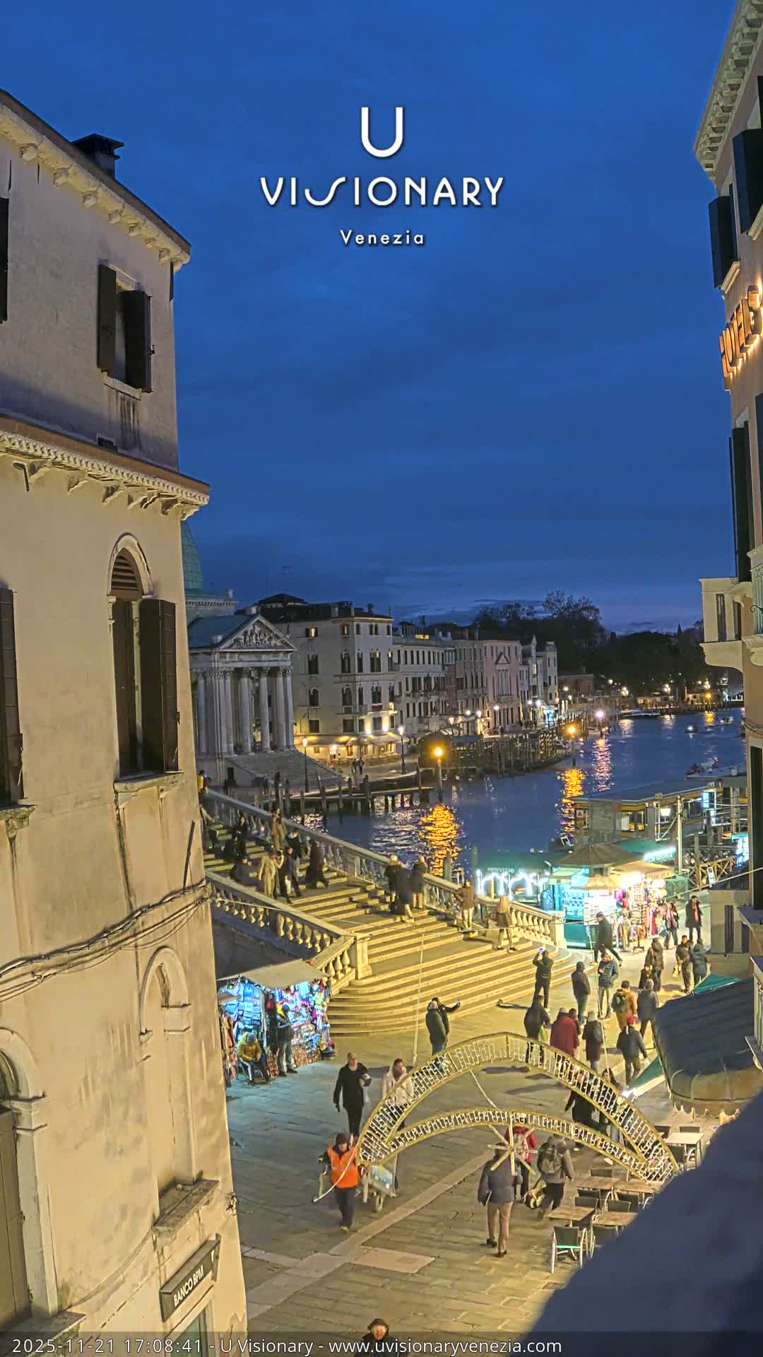 Venice, Ponte degli Scalzi Bridge & Chiesa di San Simeon Piccolo Church Live Cam - Venice, Veneto, Italy