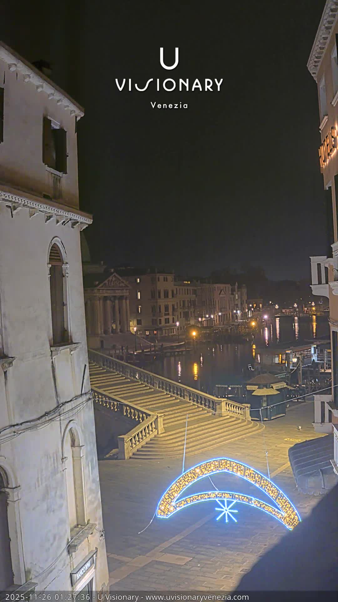Venice, Ponte degli Scalzi Bridge & Chiesa di San Simeon Piccolo Church Live Cam - Venice, Veneto, Italy