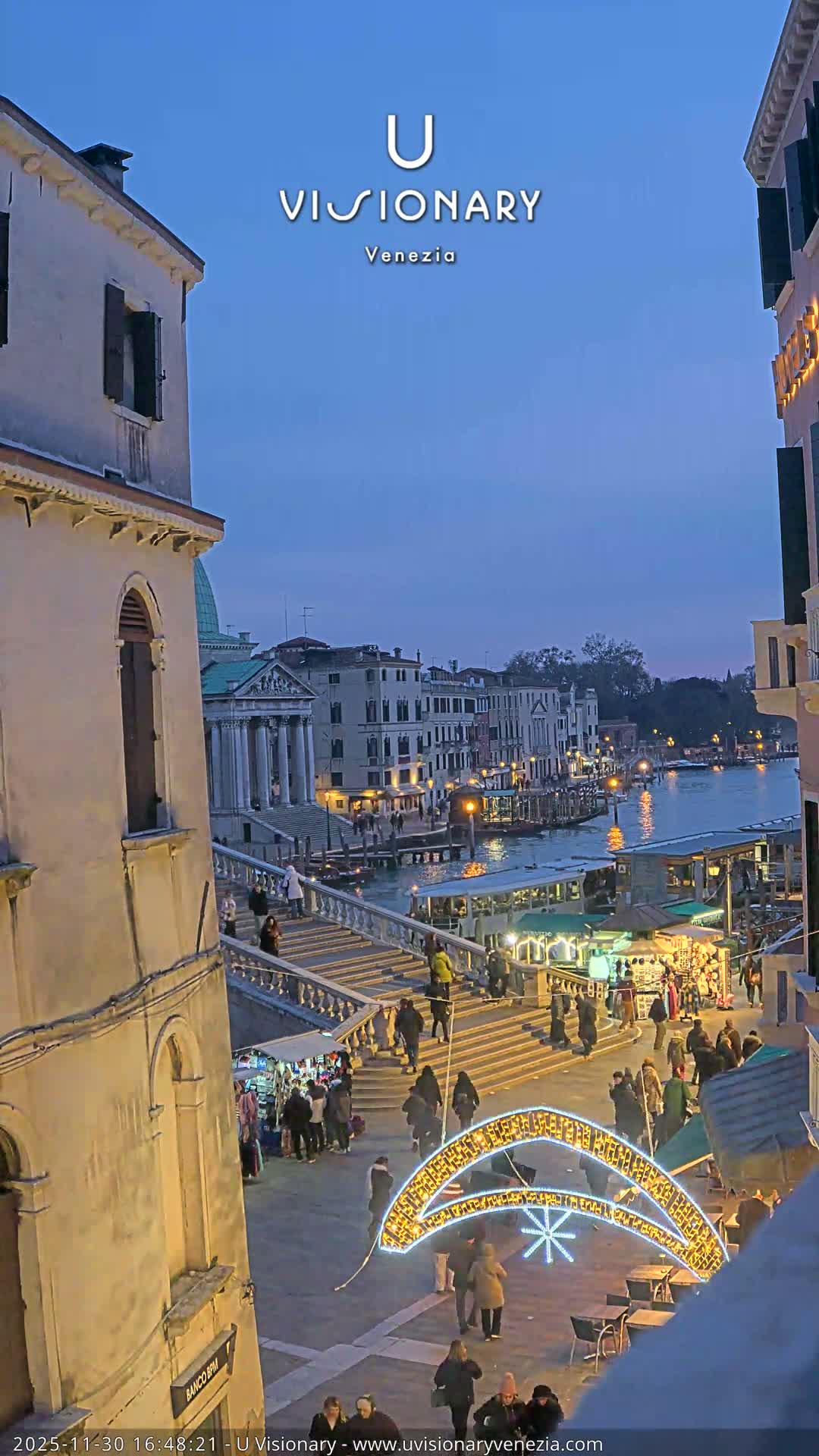 Venice, Ponte degli Scalzi Bridge & Chiesa di San Simeon Piccolo Church Live Cam - Venice, Veneto, Italy