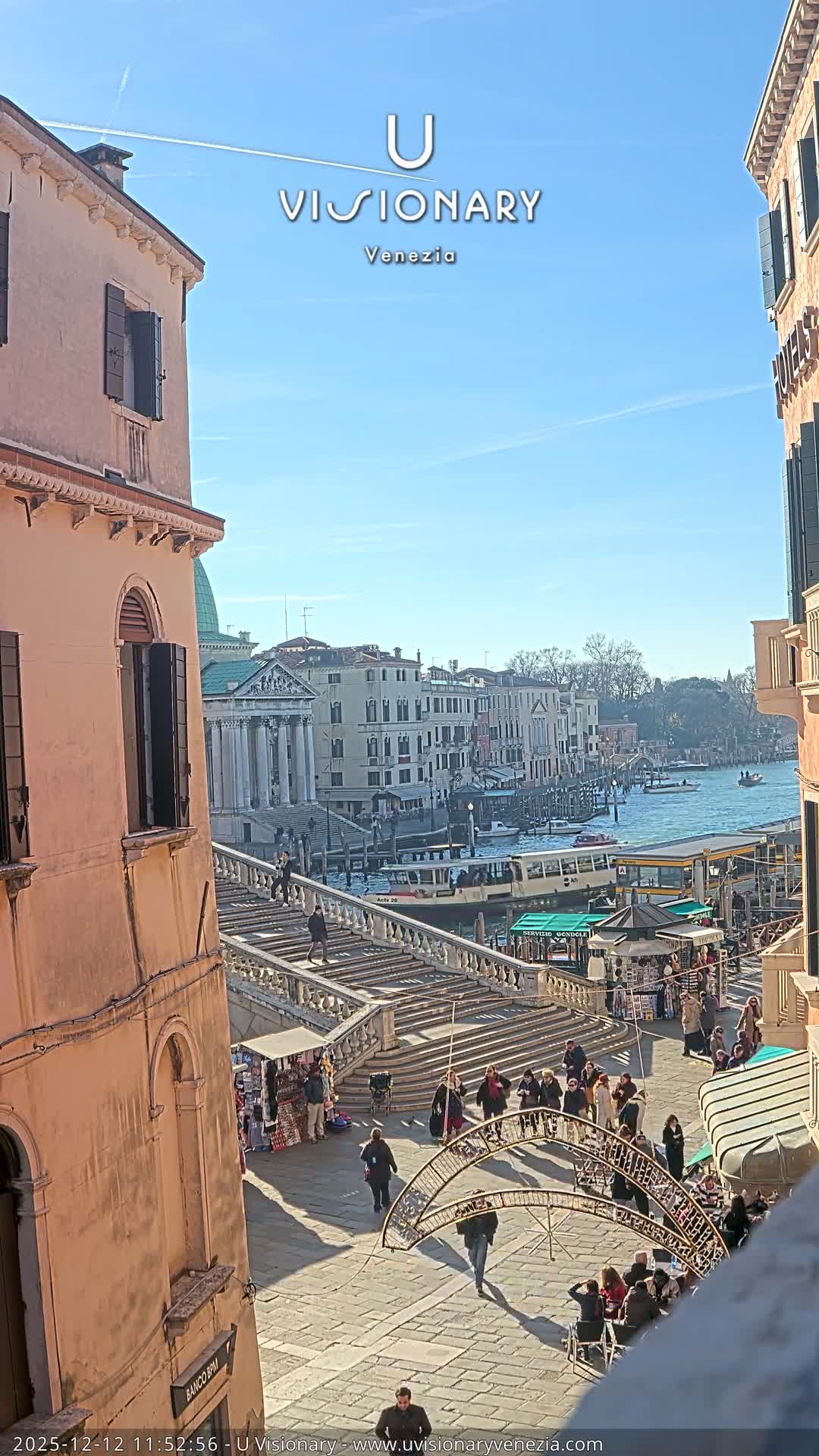 Venice, Ponte degli Scalzi Bridge & Chiesa di San Simeon Piccolo Church Live Cam - Venice, Veneto, Italy