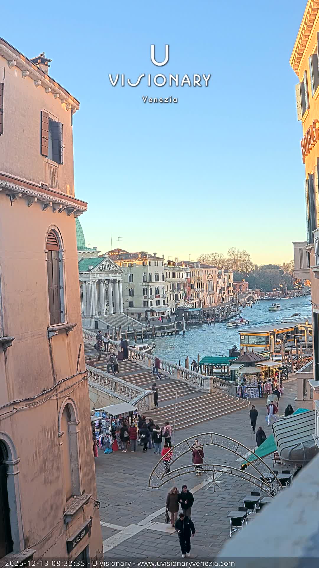 Venice, Ponte degli Scalzi Bridge & Chiesa di San Simeon Piccolo Church Live Cam - Venice, Veneto, Italy