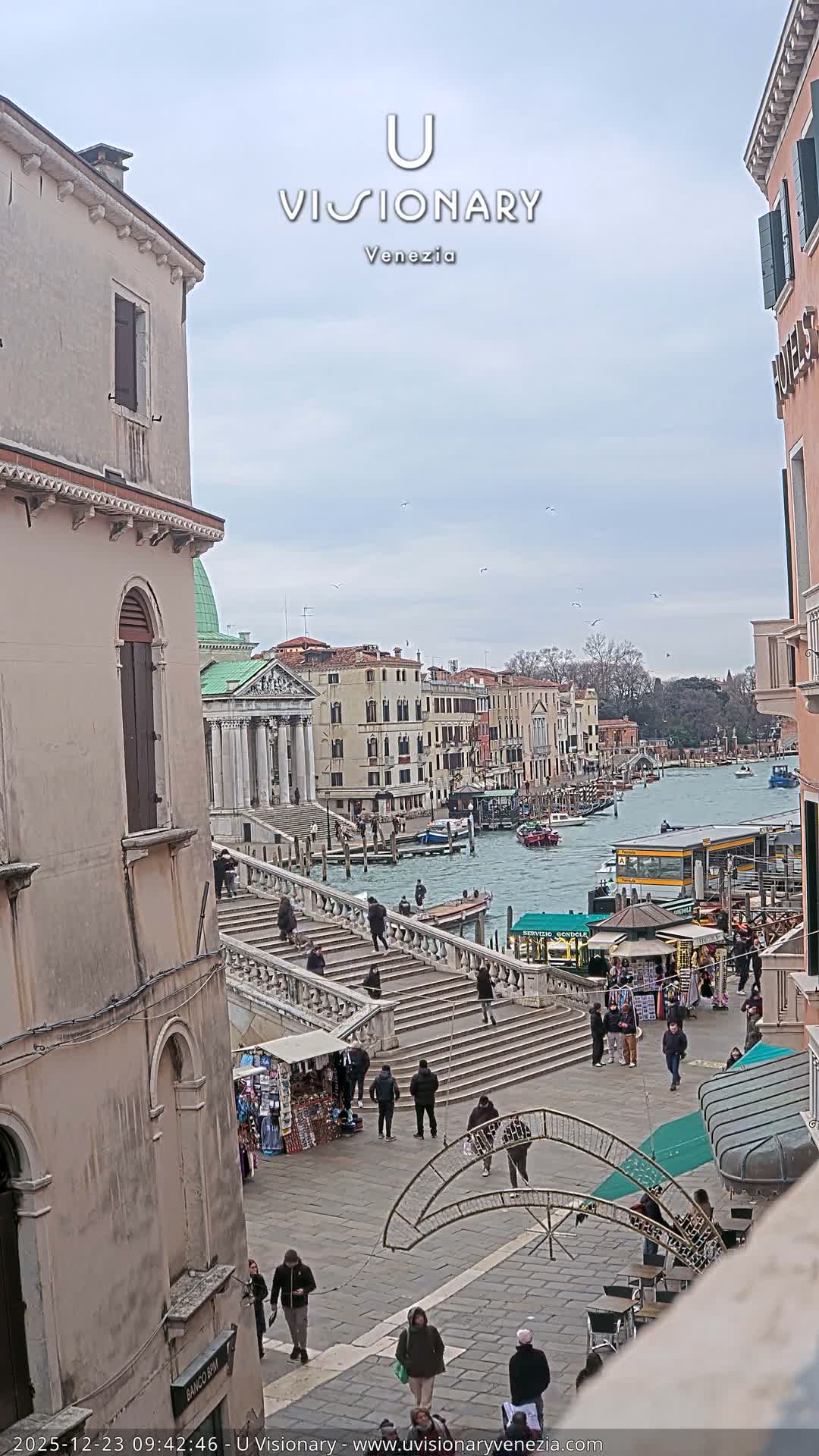 Venice, Ponte degli Scalzi Bridge & Chiesa di San Simeon Piccolo Church Live Cam - Venice, Veneto, Italy