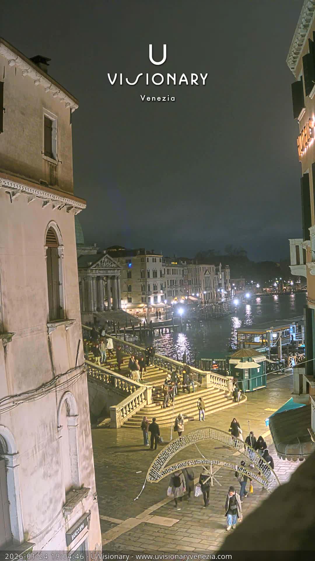 Venice, Ponte degli Scalzi Bridge & Chiesa di San Simeon Piccolo Church Live Cam - Venice, Veneto, Italy