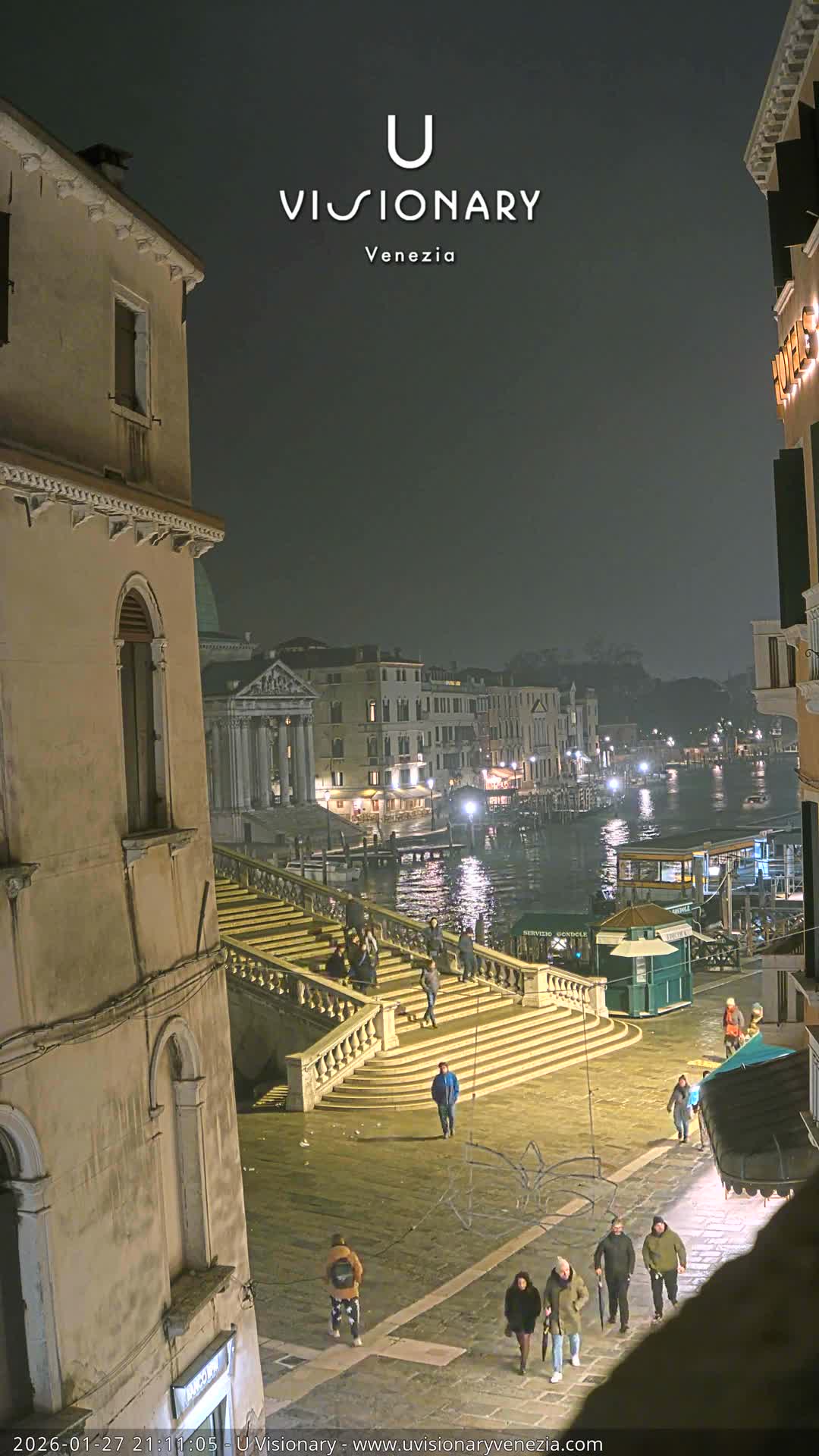 Venice, Ponte degli Scalzi Bridge & Chiesa di San Simeon Piccolo Church Live Cam - Venice, Veneto, Italy