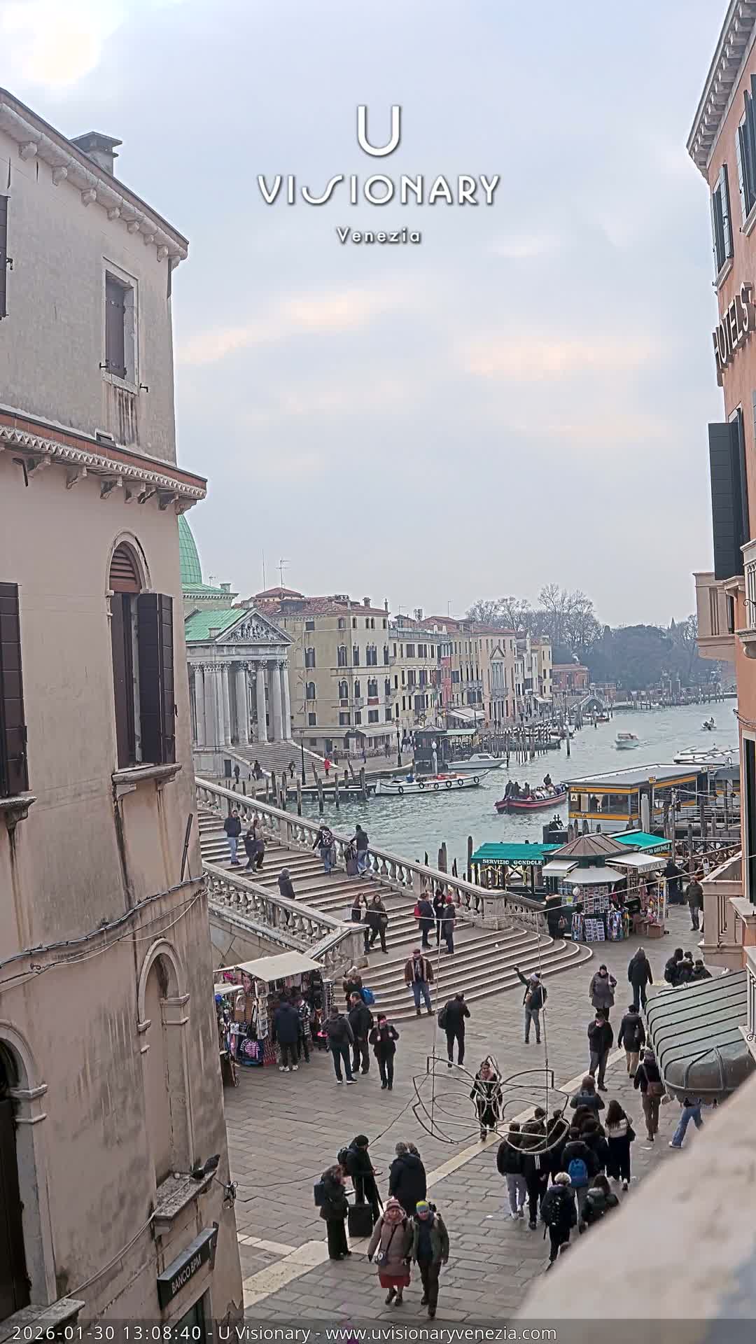 Venice, Ponte degli Scalzi Bridge & Chiesa di San Simeon Piccolo Church Live Cam - Venice, Veneto, Italy