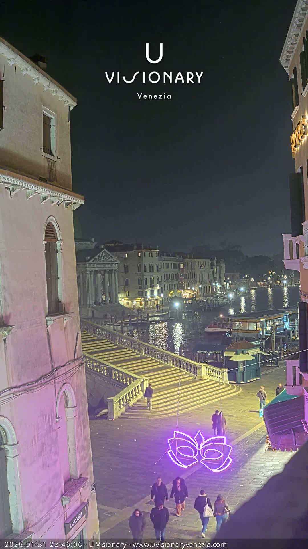 Venice, Ponte degli Scalzi Bridge & Chiesa di San Simeon Piccolo Church Live Cam - Venice, Veneto, Italy