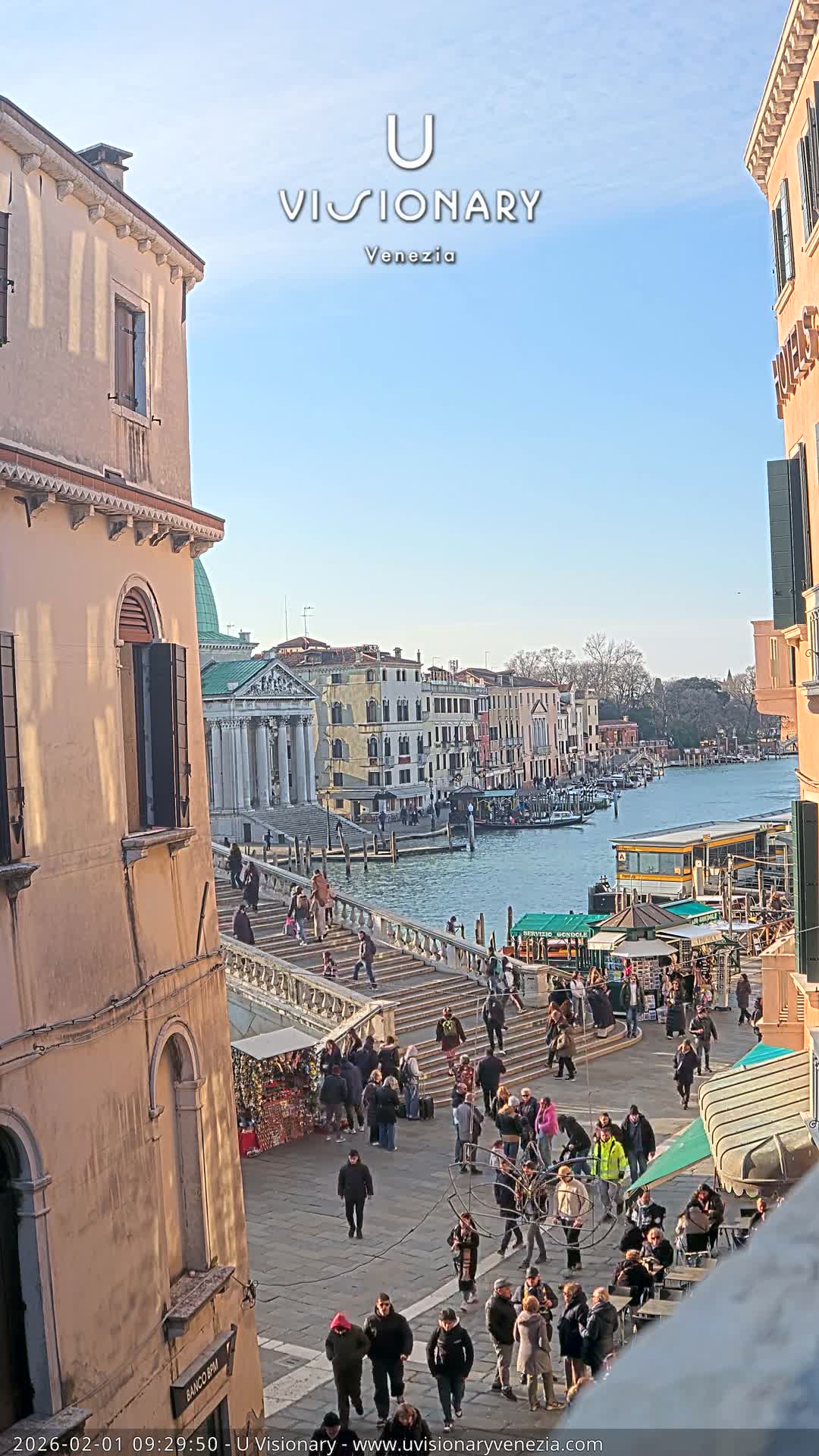 Venice, Ponte degli Scalzi Bridge & Chiesa di San Simeon Piccolo Church Live Cam - Venice, Veneto, Italy