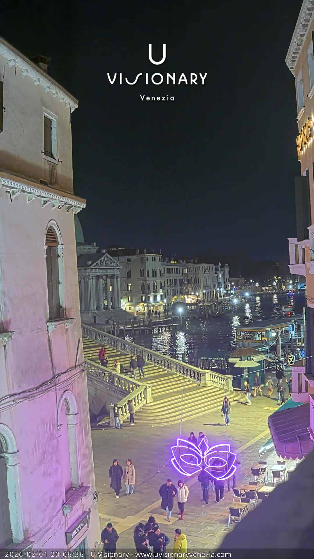 Venice, Ponte degli Scalzi Bridge & Chiesa di San Simeon Piccolo Church Live Cam - Venice, Veneto, Italy