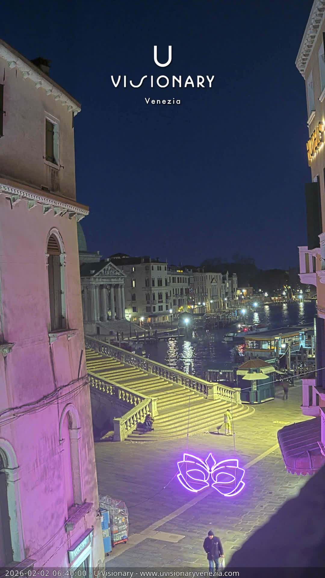 Venice, Ponte degli Scalzi Bridge & Chiesa di San Simeon Piccolo Church Live Cam - Venice, Veneto, Italy