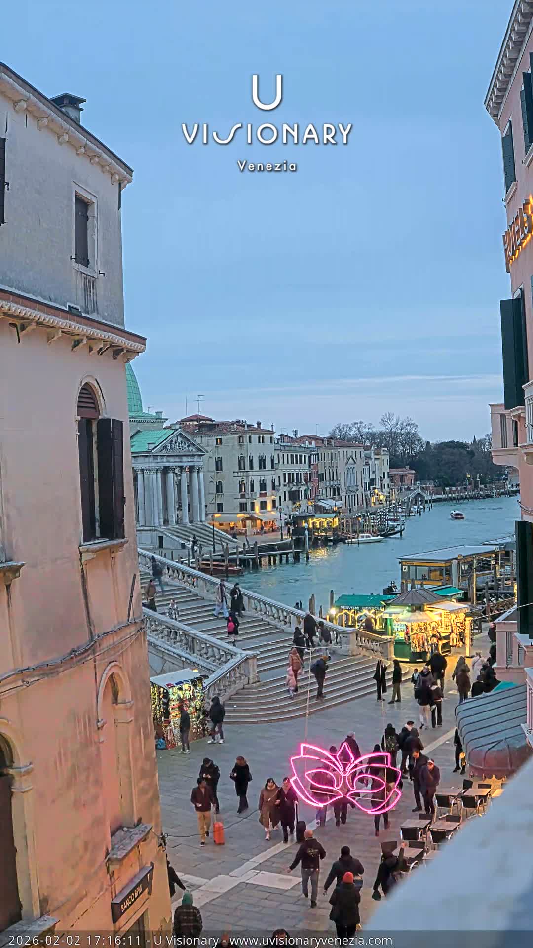 Venice, Ponte degli Scalzi Bridge & Chiesa di San Simeon Piccolo Church Live Cam - Venice, Veneto, Italy