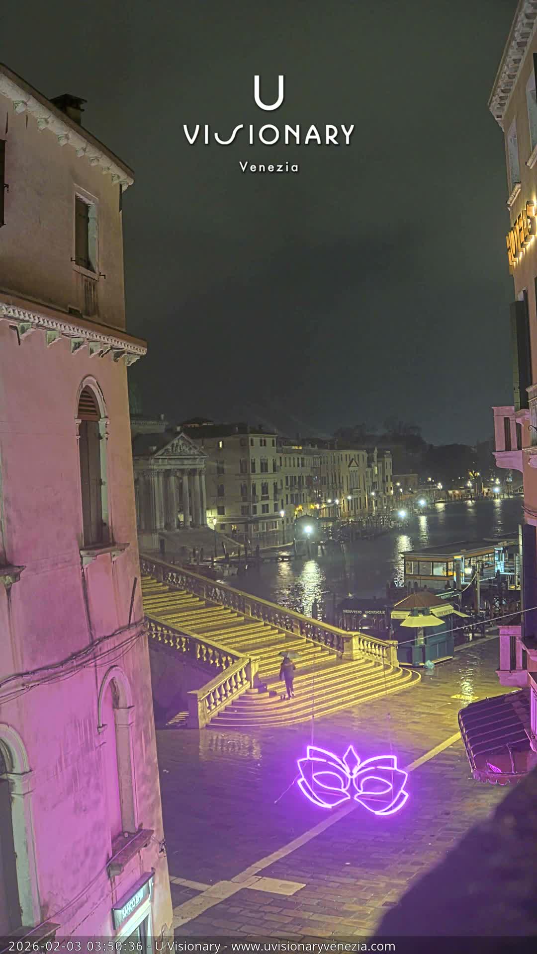 Venice, Ponte degli Scalzi Bridge & Chiesa di San Simeon Piccolo Church Live Cam - Venice, Veneto, Italy