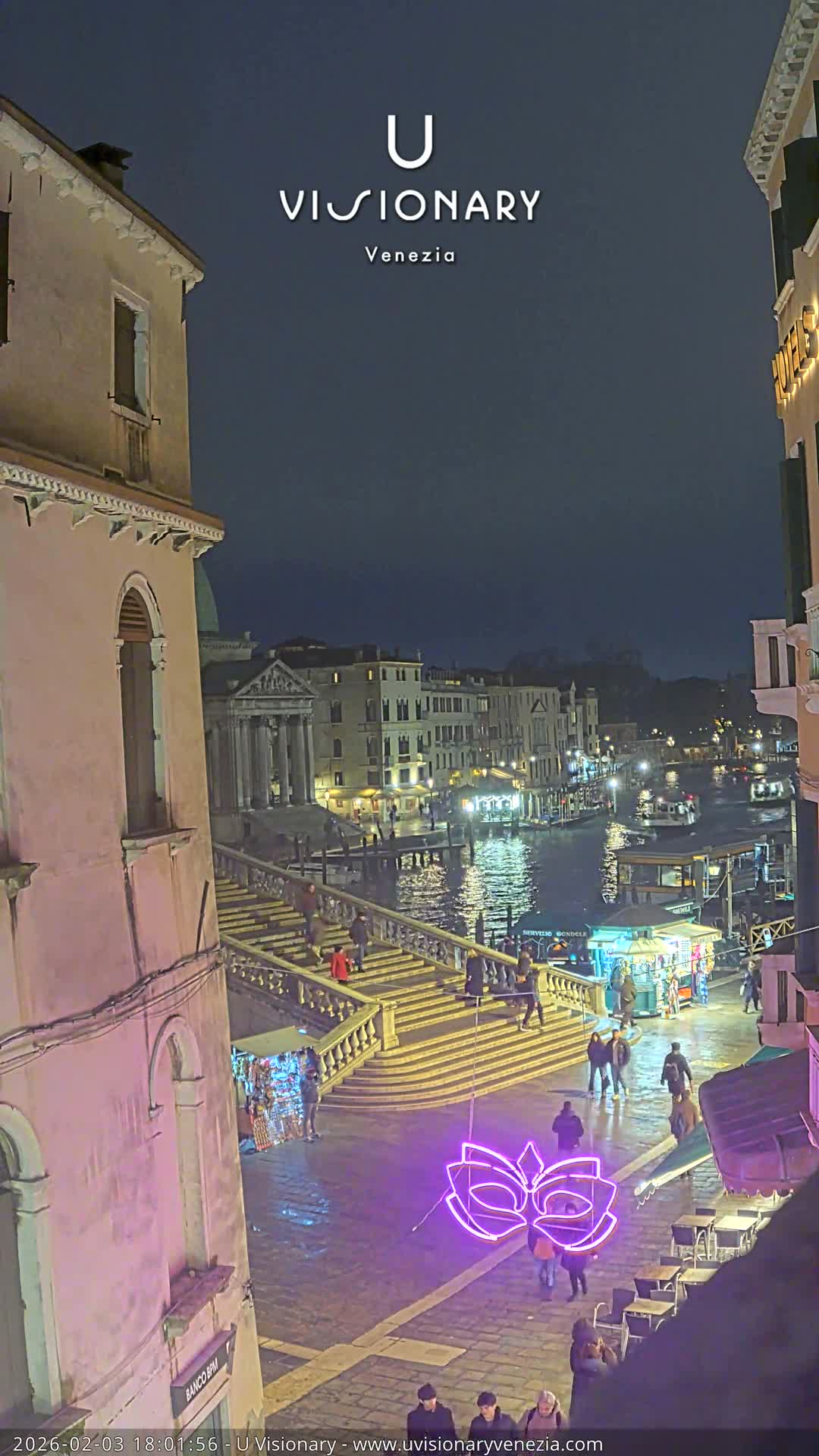 Venice, Ponte degli Scalzi Bridge & Chiesa di San Simeon Piccolo Church Live Cam - Venice, Veneto, Italy