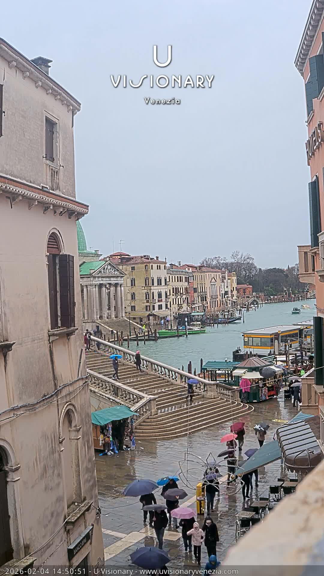 Venice, Ponte degli Scalzi Bridge & Chiesa di San Simeon Piccolo Church Live Cam - Venice, Veneto, Italy