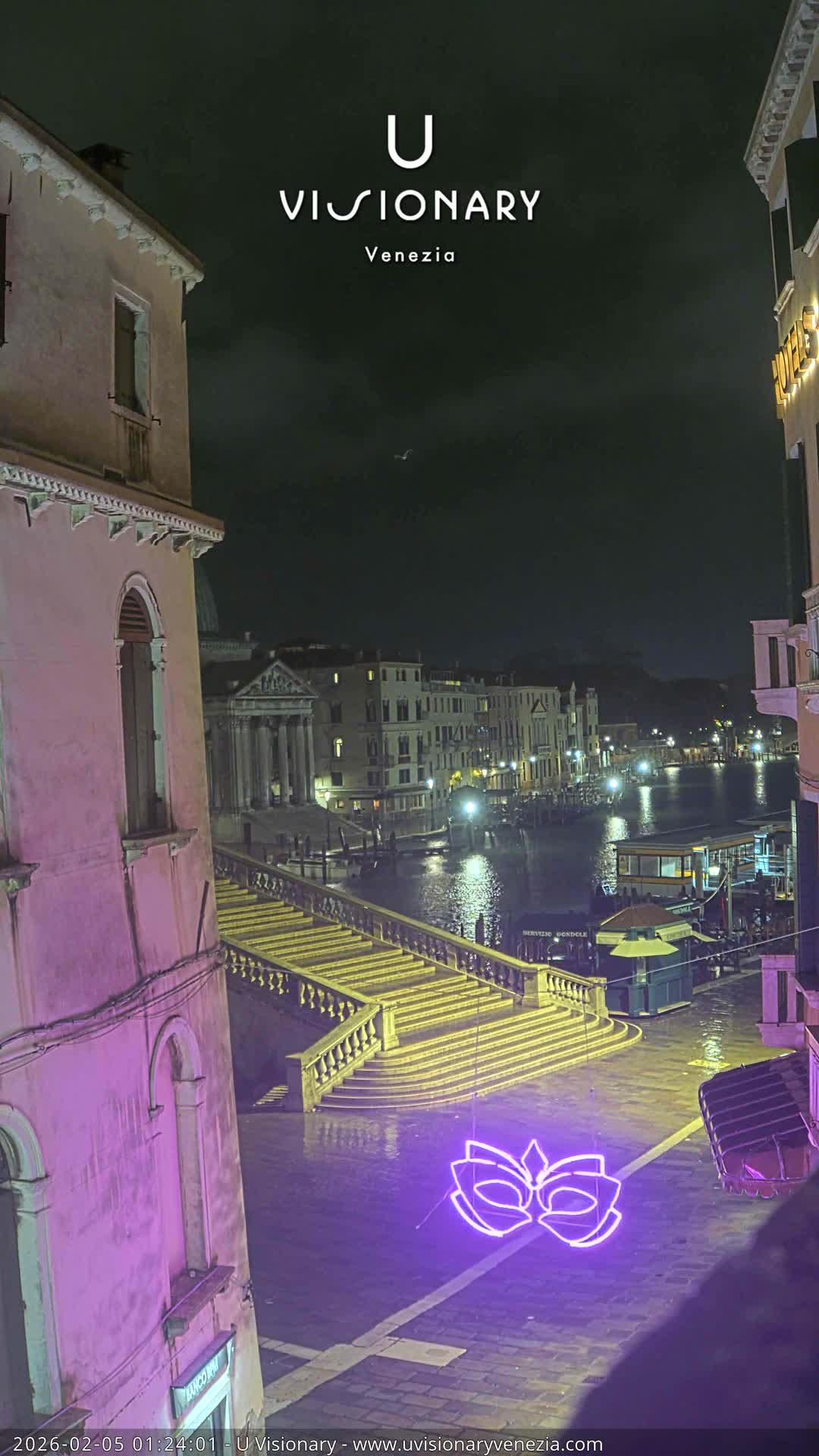 Venice, Ponte degli Scalzi Bridge & Chiesa di San Simeon Piccolo Church Live Cam - Venice, Veneto, Italy