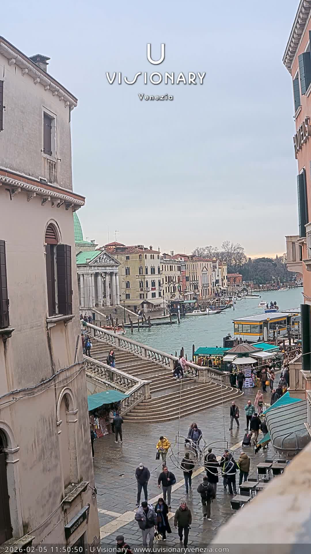Venice, Ponte degli Scalzi Bridge & Chiesa di San Simeon Piccolo Church Live Cam - Venice, Veneto, Italy