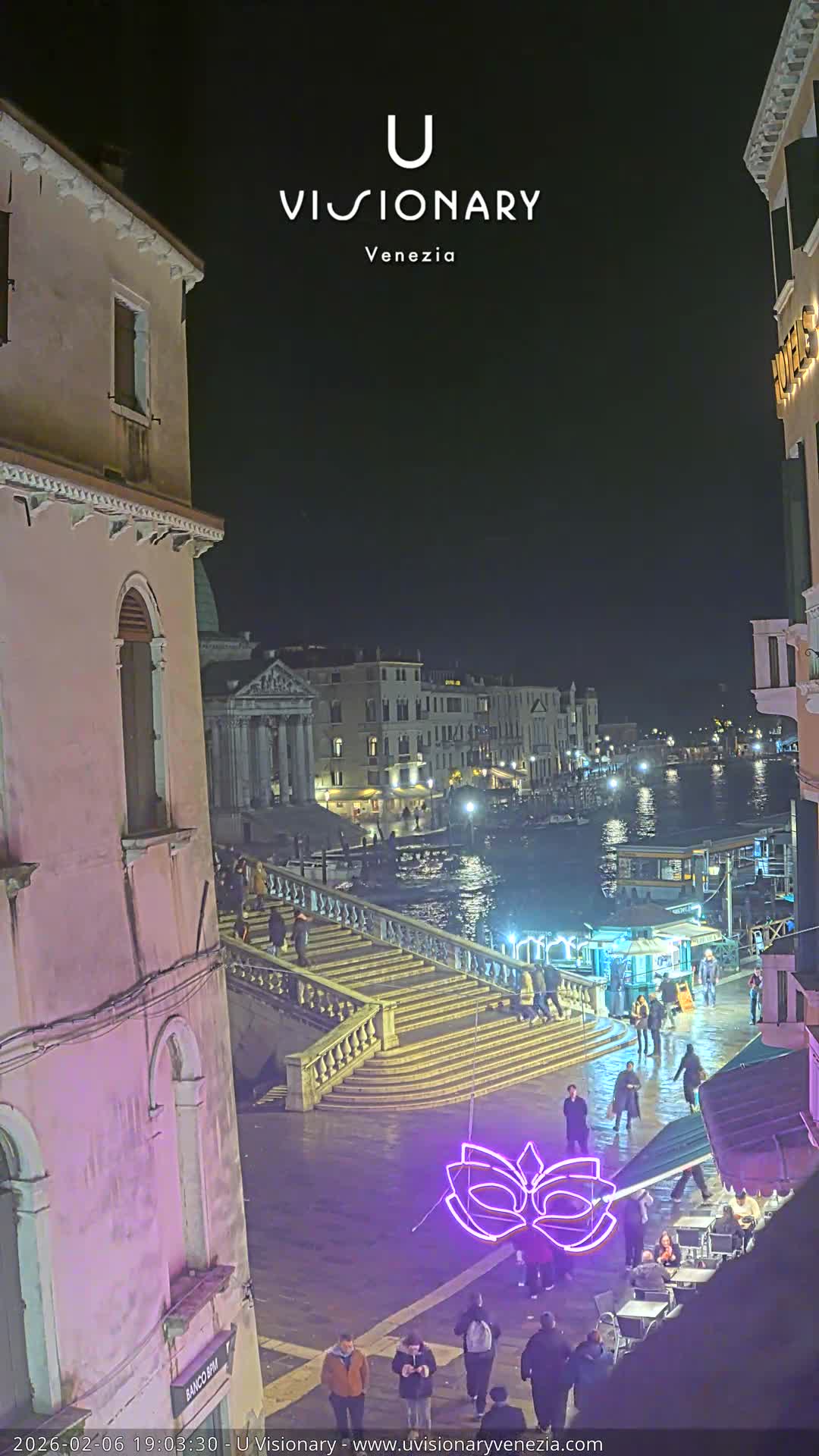 Venice, Ponte degli Scalzi Bridge & Chiesa di San Simeon Piccolo Church Live Cam - Venice, Veneto, Italy