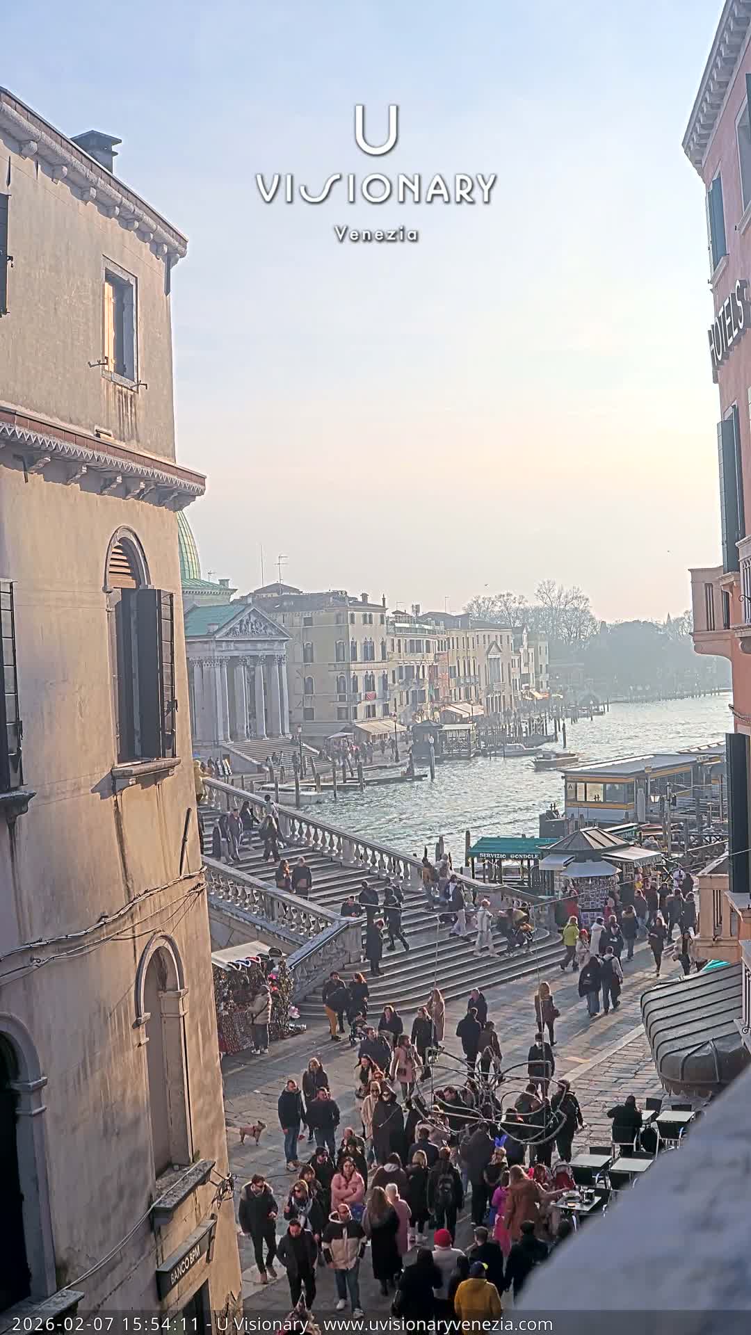 Venice, Ponte degli Scalzi Bridge & Chiesa di San Simeon Piccolo Church Live Cam - Venice, Veneto, Italy