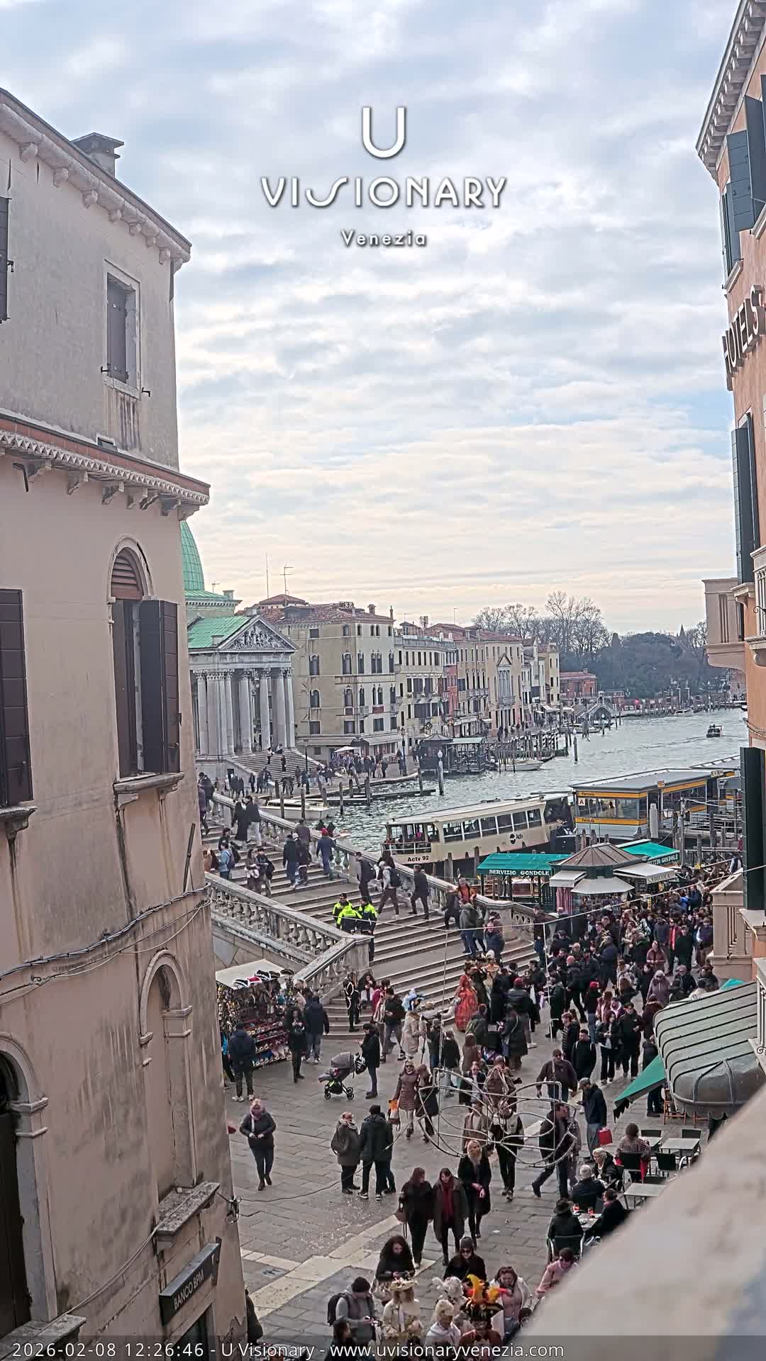 Venice, Ponte degli Scalzi Bridge & Chiesa di San Simeon Piccolo Church Live Cam - Venice, Veneto, Italy