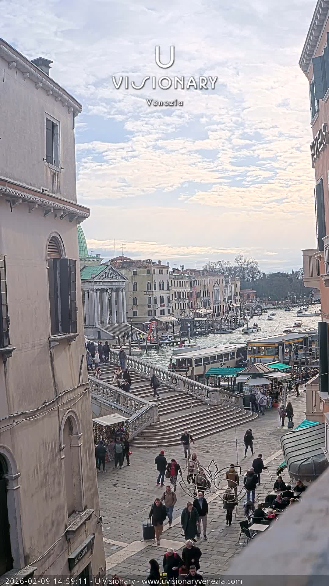Venice, Ponte degli Scalzi Bridge & Chiesa di San Simeon Piccolo Church Live Cam - Venice, Veneto, Italy
