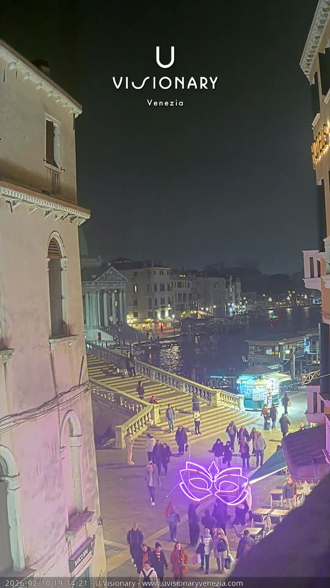 Venice, Ponte degli Scalzi Bridge & Chiesa di San Simeon Piccolo Church Live Cam - Venice, Veneto, Italy