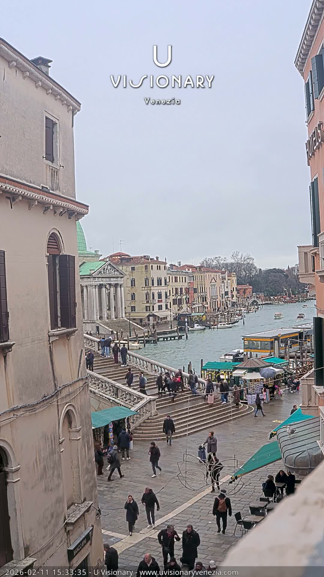 Venice, Ponte degli Scalzi Bridge & Chiesa di San Simeon Piccolo Church Live Cam - Venice, Veneto, Italy