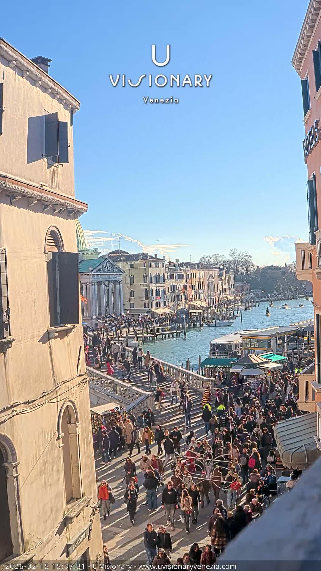 Venice, Ponte degli Scalzi Bridge & Chiesa di San Simeon Piccolo Church Live Cam - Venice, Veneto, Italy