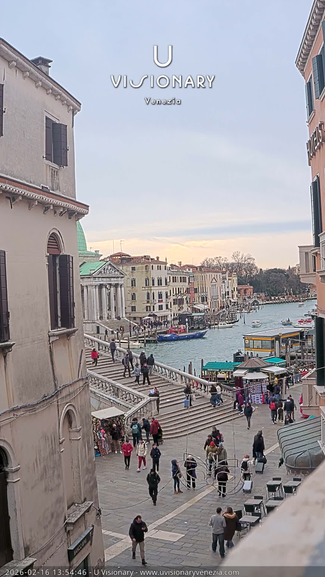 Venice, Ponte degli Scalzi Bridge & Chiesa di San Simeon Piccolo Church Live Cam - Venice, Veneto, Italy