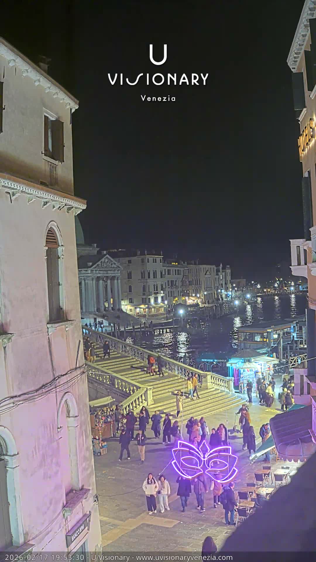 Venice, Ponte degli Scalzi Bridge & Chiesa di San Simeon Piccolo Church Live Cam - Venice, Veneto, Italy