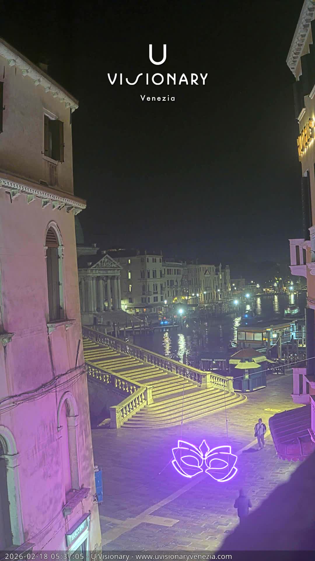 Venice, Ponte degli Scalzi Bridge & Chiesa di San Simeon Piccolo Church Live Cam - Venice, Veneto, Italy