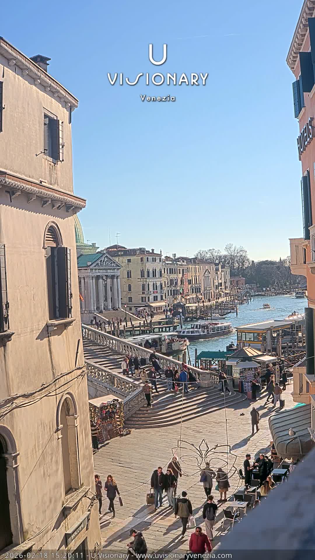 Venice, Ponte degli Scalzi Bridge & Chiesa di San Simeon Piccolo Church Live Cam - Venice, Veneto, Italy