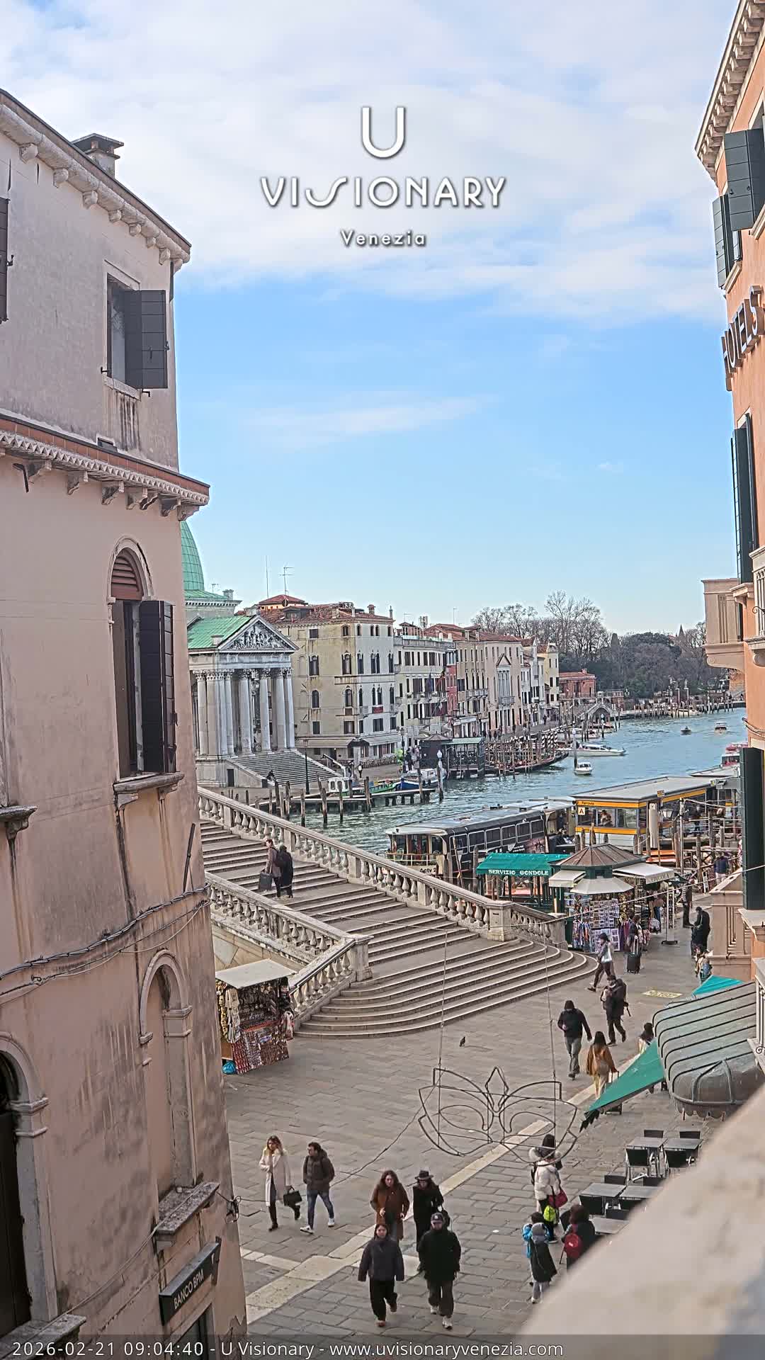 Venice, Ponte degli Scalzi Bridge & Chiesa di San Simeon Piccolo Church Live Cam - Venice, Veneto, Italy
