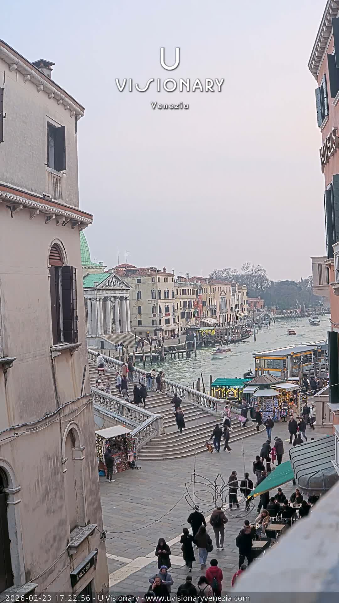 Venice, Ponte degli Scalzi Bridge & Chiesa di San Simeon Piccolo Church Live Cam - Venice, Veneto, Italy