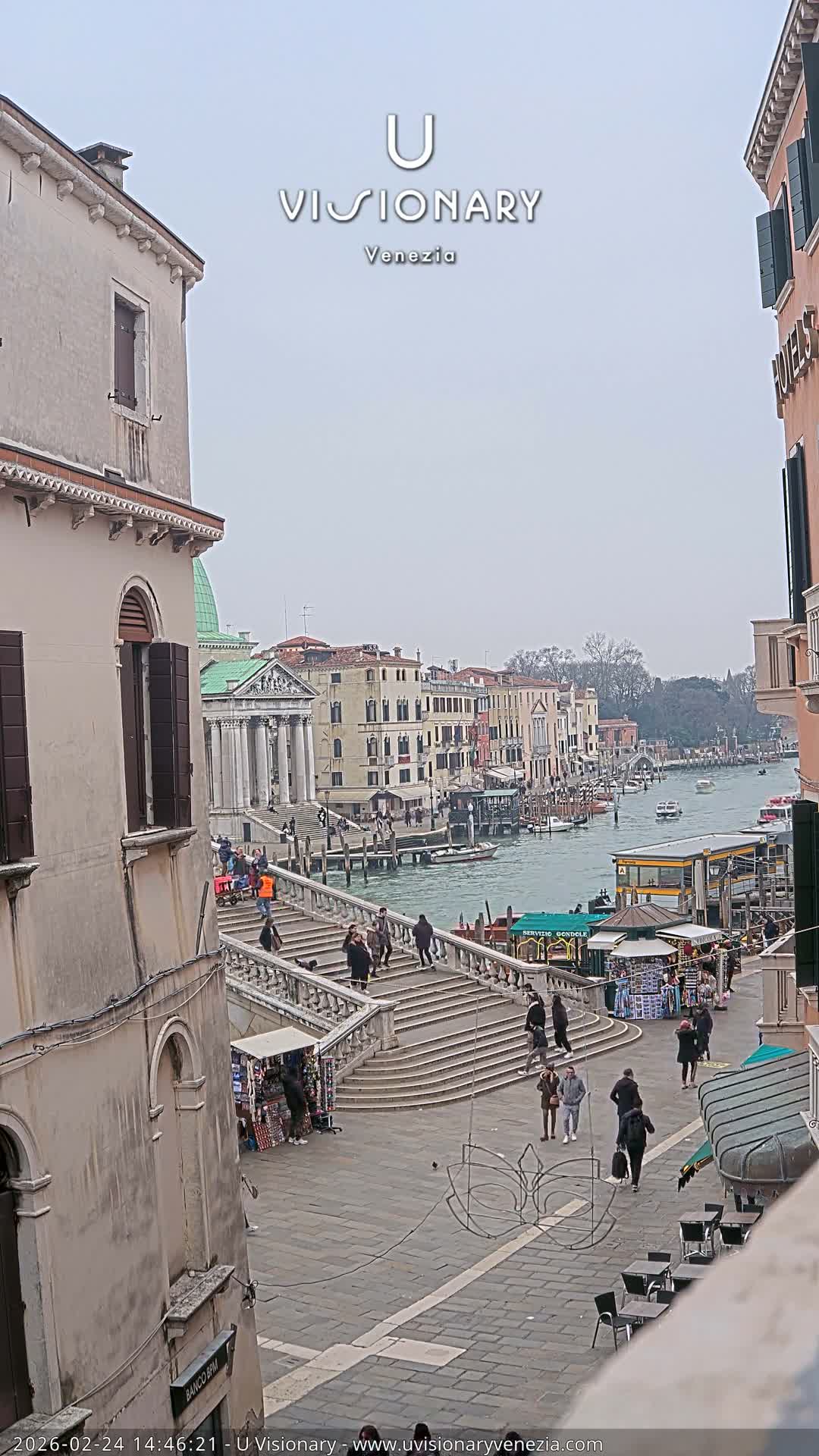 Venice, Ponte degli Scalzi Bridge & Chiesa di San Simeon Piccolo Church Live Cam - Venice, Veneto, Italy