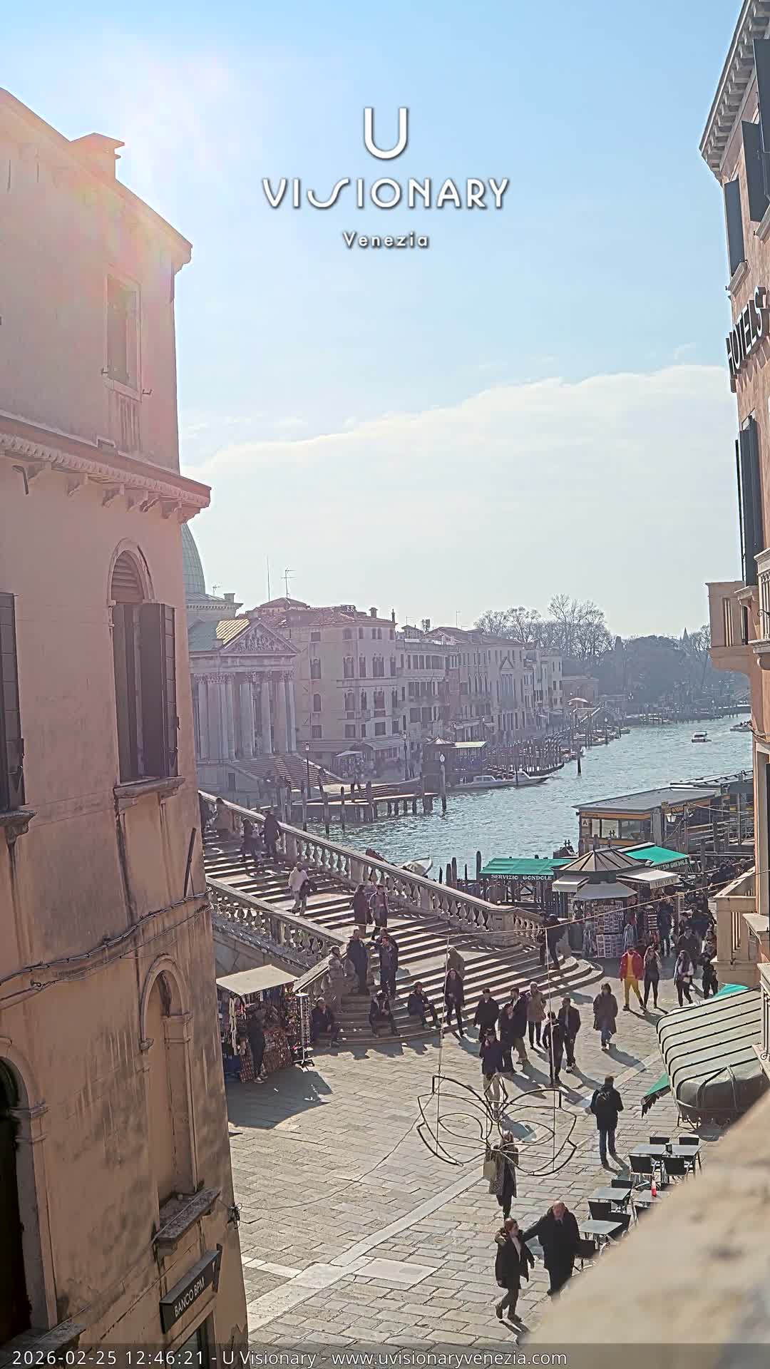 Venice, Ponte degli Scalzi Bridge & Chiesa di San Simeon Piccolo Church Live Cam - Venice, Veneto, Italy