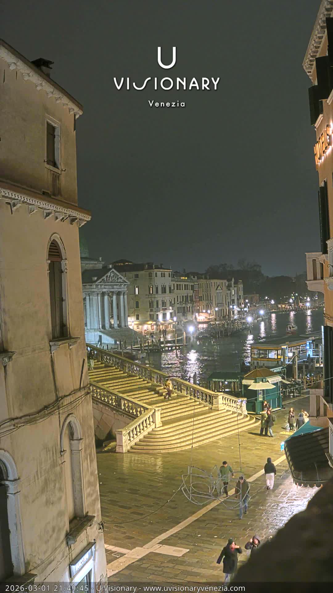 Venice, Ponte degli Scalzi Bridge & Chiesa di San Simeon Piccolo Church Live Cam - Venice, Veneto, Italy
