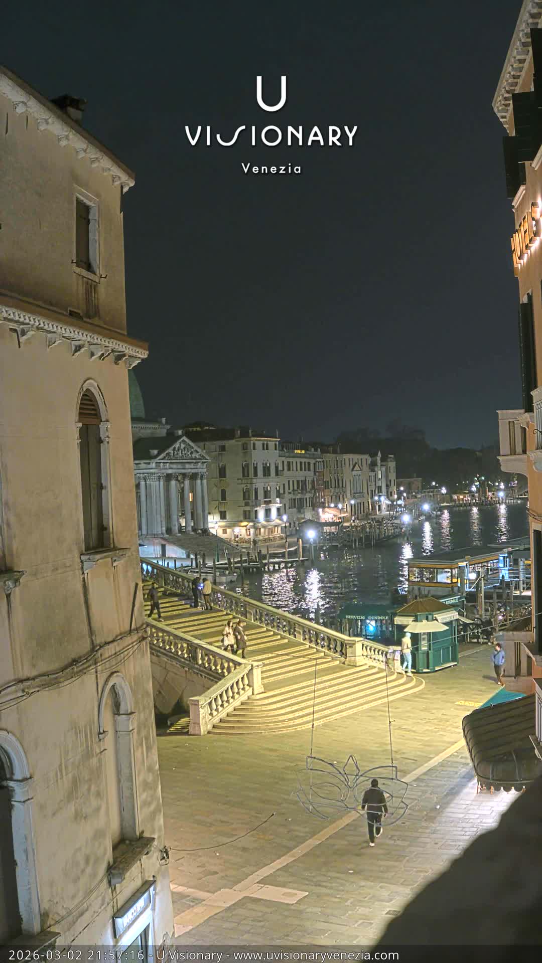 Venice, Ponte degli Scalzi Bridge & Chiesa di San Simeon Piccolo Church Live Cam - Venice, Veneto, Italy